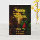 Carte 'Thank you for your business' Folded Greeting Card (Fleur jaune)