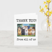 Carte Thank You, From All of Us, Customer, Coworker (Fleur jaune)