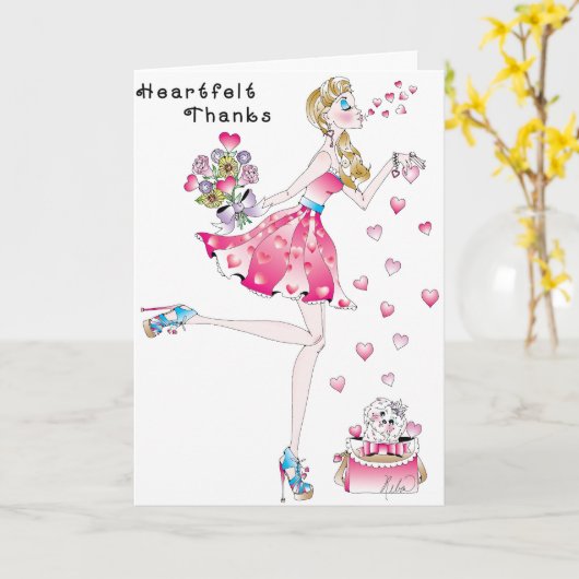 Carte Thank You Note (Fleur jaune)