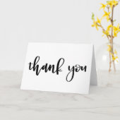 Carte Thank You Note | Handlettered Calligraphy (Fleur jaune)
