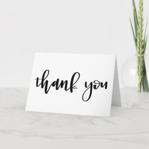 Carte Thank You Note   Handlettered Calligraphy