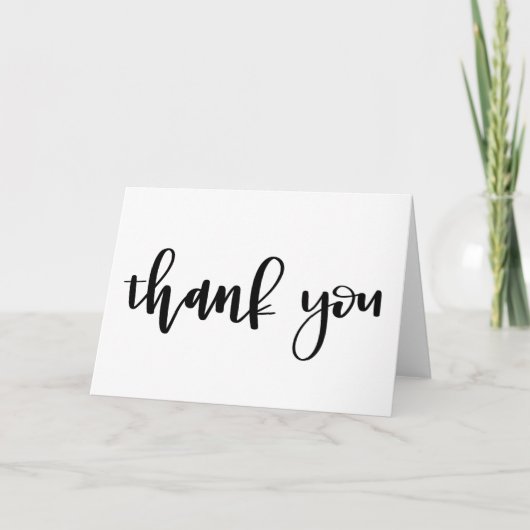 Carte Thank You Note | Handlettered Calligraphy (Devant)