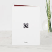 Carte Thank You Snowman with Christmas star (Dos)