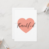 Carte Thankful (Devant/Arrière en situation)