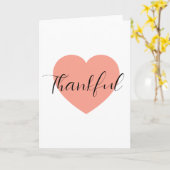 Carte Thankful  (Fleur jaune)