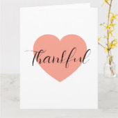 Carte Thankful  (Fleur jaune)