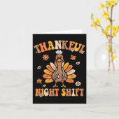 Carte Thankful Night Shift Nurft Super Thanksgiving Tur (Fleur jaune)