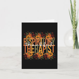 Carte Thankful Respiratory Therapist Thanksgiving