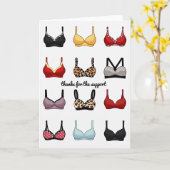 Carte Thanks For The Support Bra Card (Fleur jaune)