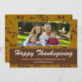 Carte Thanksgiving (Devant / Derrière)