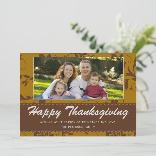 Carte Thanksgiving (Debout devant)