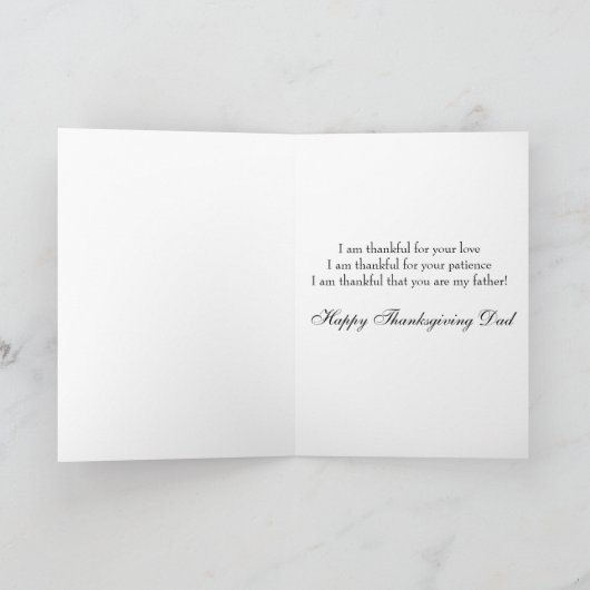 Carte Thanksgiving (Intérieur)