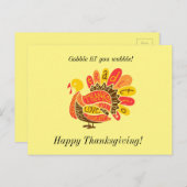 Carte Thanksgiving (Devant / Derrière)