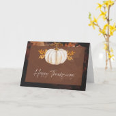Carte Thanksgiving (Fleur jaune)