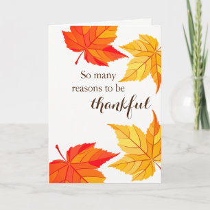 Carte Thanksgiving