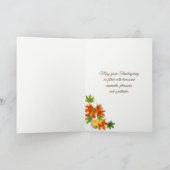 Carte Thanksgiving (Intérieur)