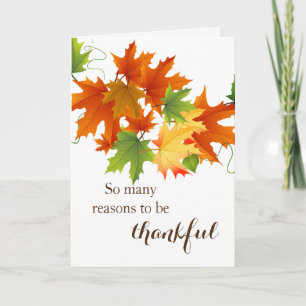 Carte Thanksgiving