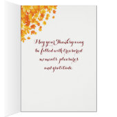 Carte Thanksgiving (Intérieur (Droit))