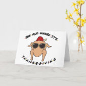 Carte Thanksgiving (Fleur jaune)