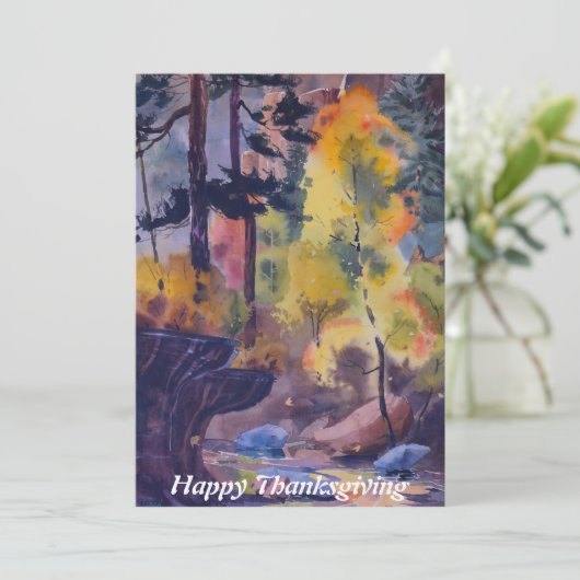 Carte Thanksgiving (Debout devant)