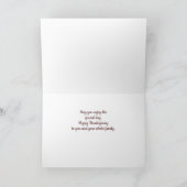 Carte Thanksgiving 4 Photo Personnalisable (Intérieur)