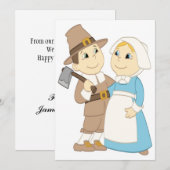 Carte Thanksgiving 5x7 (Devant / Derrière)
