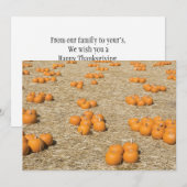 Carte Thanksgiving 7x5 (Devant / Derrière)