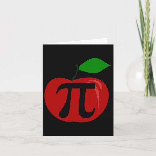 Carte Thanksgiving Apple Pie Lover Funny Pi Day Math Tea (Devant)