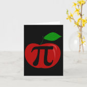 Carte Thanksgiving Apple Pie Lover Funny Pi Day Math Tea (Fleur jaune)