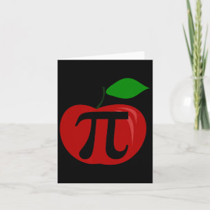 Carte Thanksgiving Apple Pie Lover Funny Pi Day Math Tea