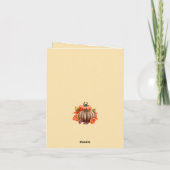 Carte Thanksgiving Autumnal Plenty (Dos)