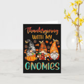 Carte Thanksgiving Avec Mes Gnomies Automne Saison Citro (Fleur jaune)