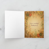 Carte Thanksgiving avec poésie (Intérieur)