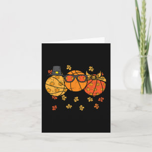 Carte Thanksgiving Basketballs Pilgrim Automne Automne H