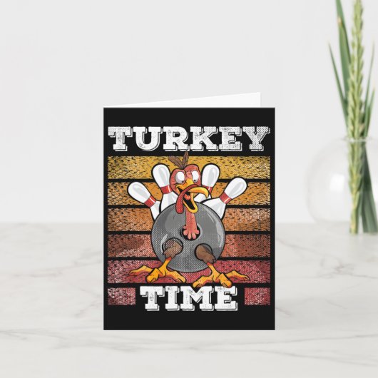 Carte Thanksgiving Bowl Strike Pin Sport Turquie B (Devant)