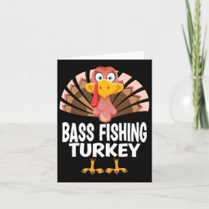 Carte Thanksgiving By Fishing Turkey Matching Pajama