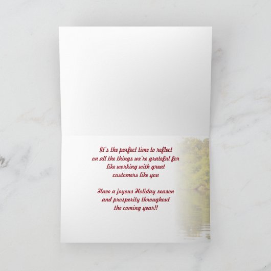 Carte Thanksgiving client 1 (Intérieur)