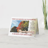 Carte Thanksgiving client 1 (Devant)