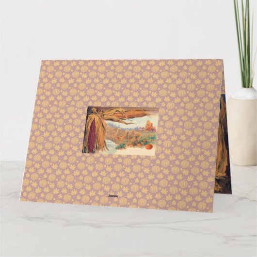 Carte Thanksgiving Corn Ears (Dos)