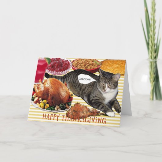Carte Thanksgiving de Kitty (Devant)