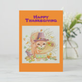 Carte Thanksgiving des petits garçons (Debout devant)