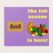 Carte Thanksgiving Dragon Squad (Outside Unfolded)