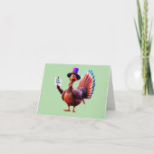 Carte Thanksgiving "Eat Cow" Turkey (Devant)