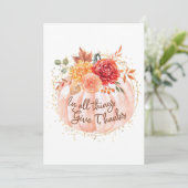 Carte Thanksgiving - En Tout, Remerciez (Debout devant)