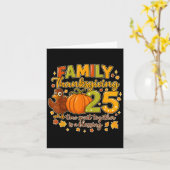 Carte Thanksgiving Familial 2025 Temps Passé Ensemble Es (Fleur jaune)