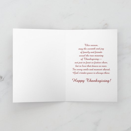 Carte Thanksgiving Folded Greeting Card (Intérieur)