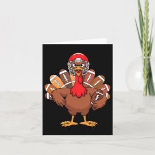 Carte Thanksgiving Football Cool Turquie Pour Hommes