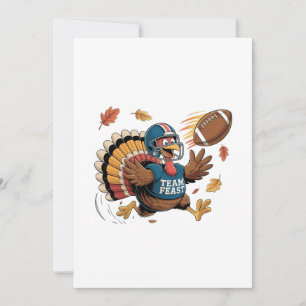 Carte Thanksgiving Football Turquie Imaginaire Football