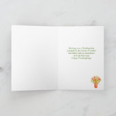 Carte Thanksgiving Fresh Flowers Religious Greeting Card (Intérieur)