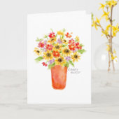 Carte Thanksgiving Fresh Flowers Religious Greeting Card (Fleur jaune)